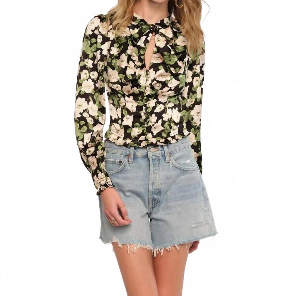 NEW HEARTLOOM nova long sleeve top in green